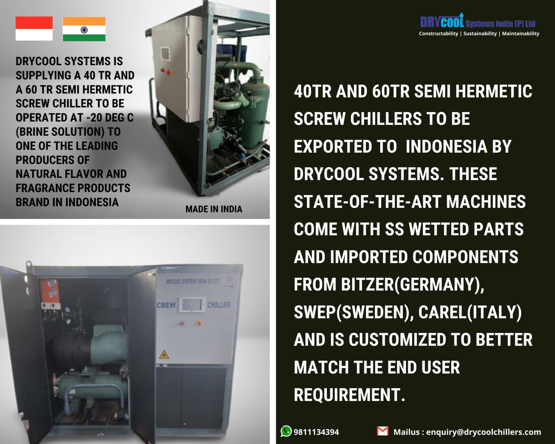 Industrial Chillers in Indonesia